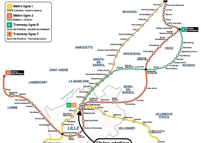 Hypercentre / Gares - Beautiful Duplex! Apartment Lille